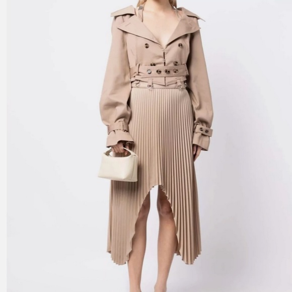 Rokh arch pleated midi skirt - Picture 3 of 8